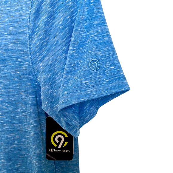 Champion C9 Blue Polo Shirt Moisture-Wicking UV Protection Men's Medium NEW NWT - Picture 10 of 10